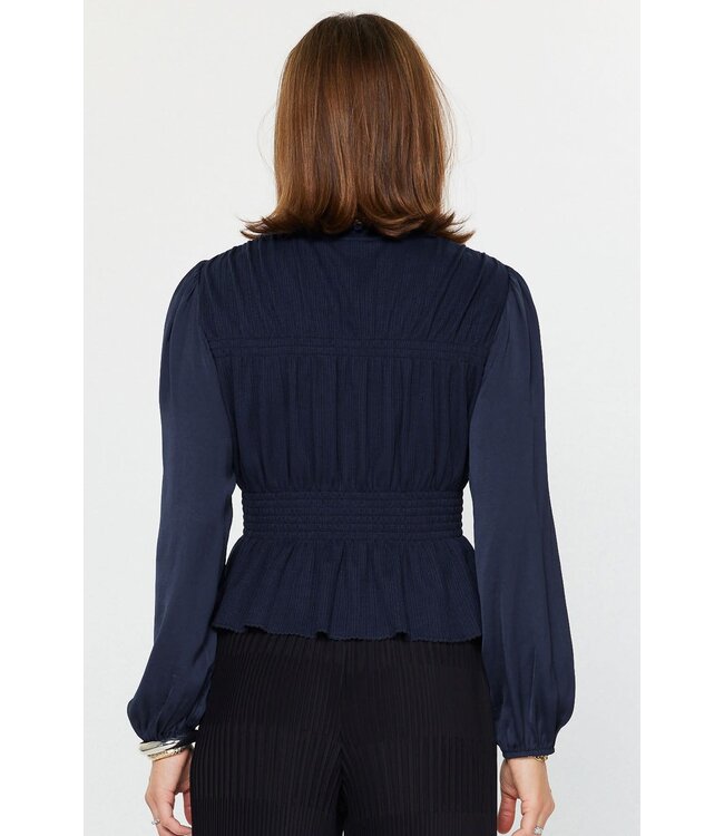 Arissa Long Sleeve Peplum Knit Top