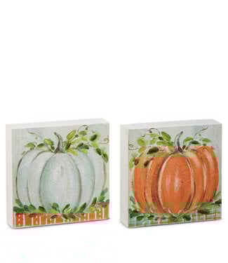 8" Harvest Pumpkin Patch Block