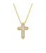 Feel the Faith, Shell Pave Cross Necklace