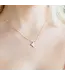 Good Fortune, Shell Pave Quatrefoil Necklace