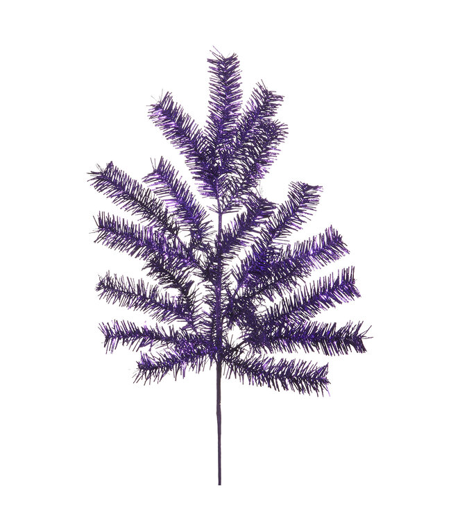30" Purple Tinsel Spray