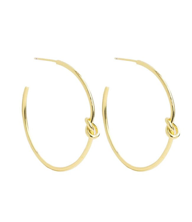 Delicate Knot Hoops