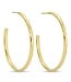 Lightly Textured Large Delicate Hoops