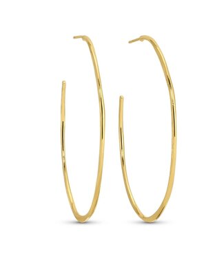 Large Textured Delicate Hoops