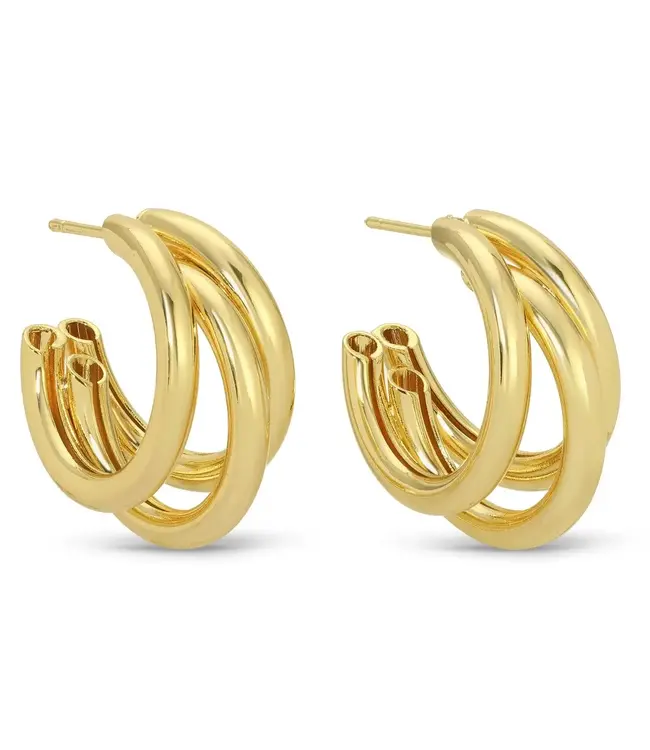 Make a Statement Triple Hoops