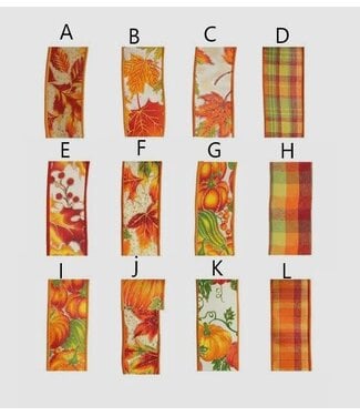 1.5"X10yd Fall Ribbon