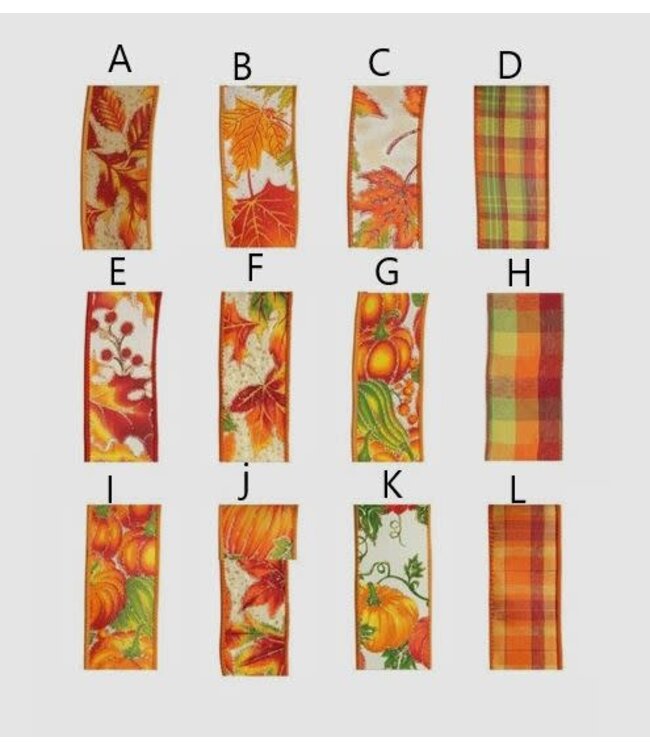 1.5"X10yd Fall Ribbon
