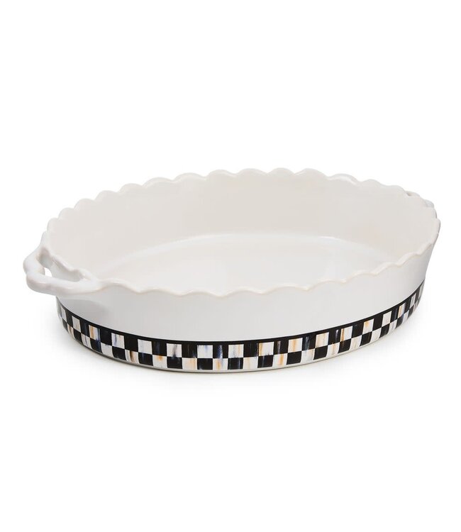 MACKENZIE CHILDS Check Everyday Oval Baker-sold individually