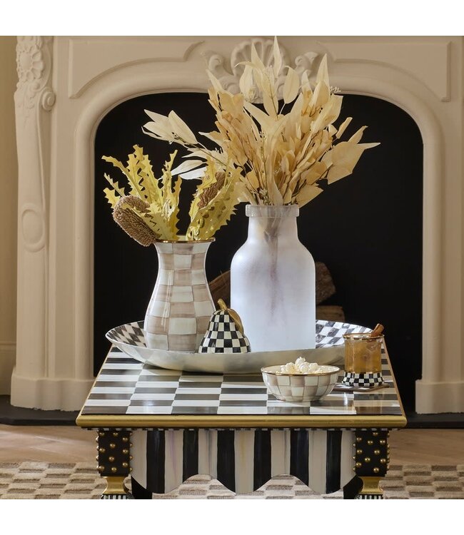 MACKENZIE CHILDS Courtly Check Capiz Decorative Bowl