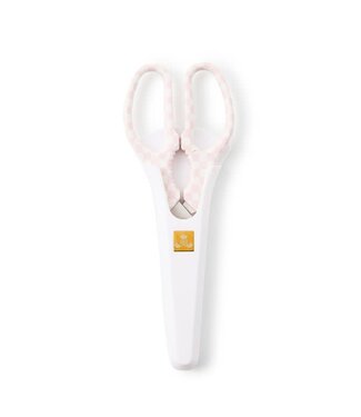 MACKENZIE CHILDS Pink & White Check Kitchen Shears
