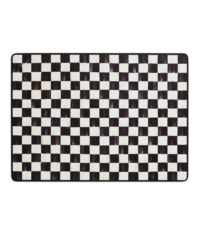 MACKENZIE CHILDS Courtly Checked Cork Back Placemat - Sold as Set