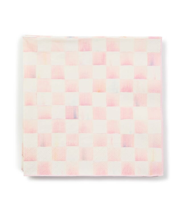 MACKENZIE CHILDS Rosy Check Dinner Paper Napkins