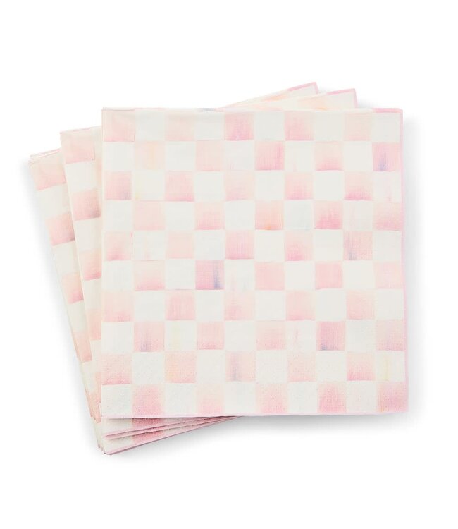 MACKENZIE CHILDS Rosy Check Dinner Paper Napkins