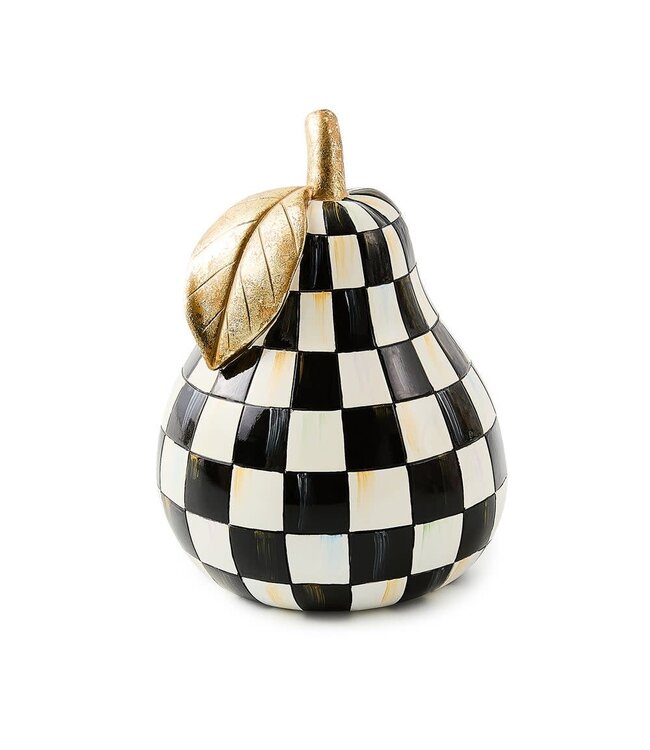MACKENZIE CHILDS Courtly Check Pear Decor