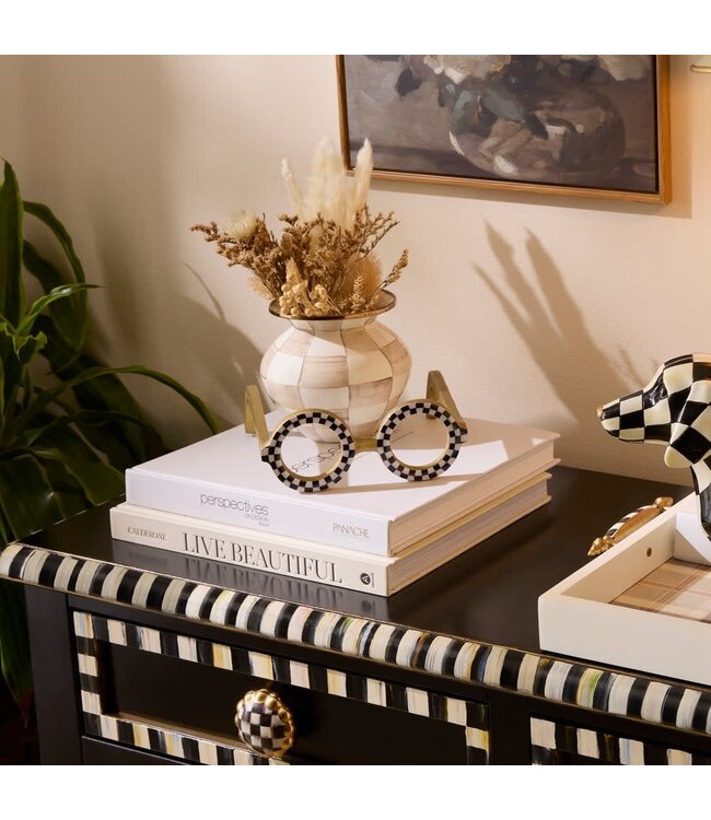 MACKENZIE CHILDS Round Eye Glasses Decor