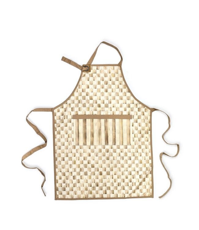 MACKENZIE CHILDS Mocha Check Apron