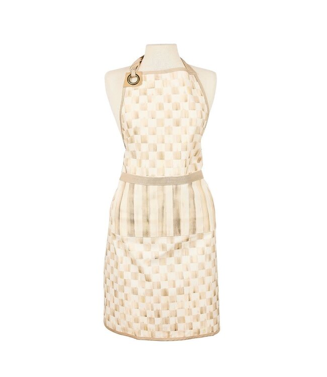 MACKENZIE CHILDS Mocha Check Apron