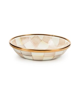 MACKENZIE CHILDS Mocha Check Dipping Bowl