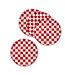 MACKENZIE CHILDS Cherry Check Dinner Plates - Sold Individually