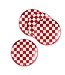 MACKENZIE CHILDS Cherry Check Salad Plate - Sold Individually