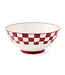 MACKENZIE CHILDS Cherry Check Serving Bowl