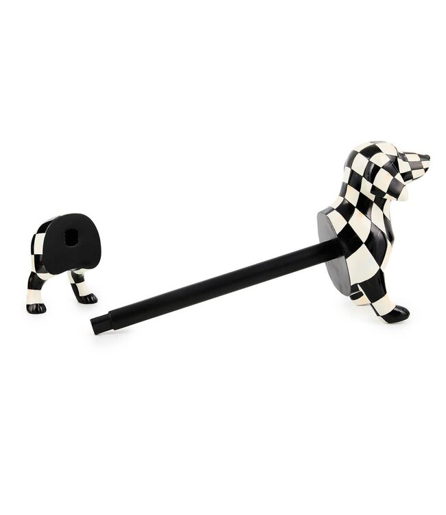MACKENZIE CHILDS Dachshund Paper Towel Holder