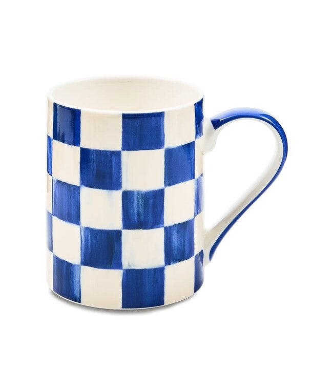 MACKENZIE CHILDS Check Porcelain Mug