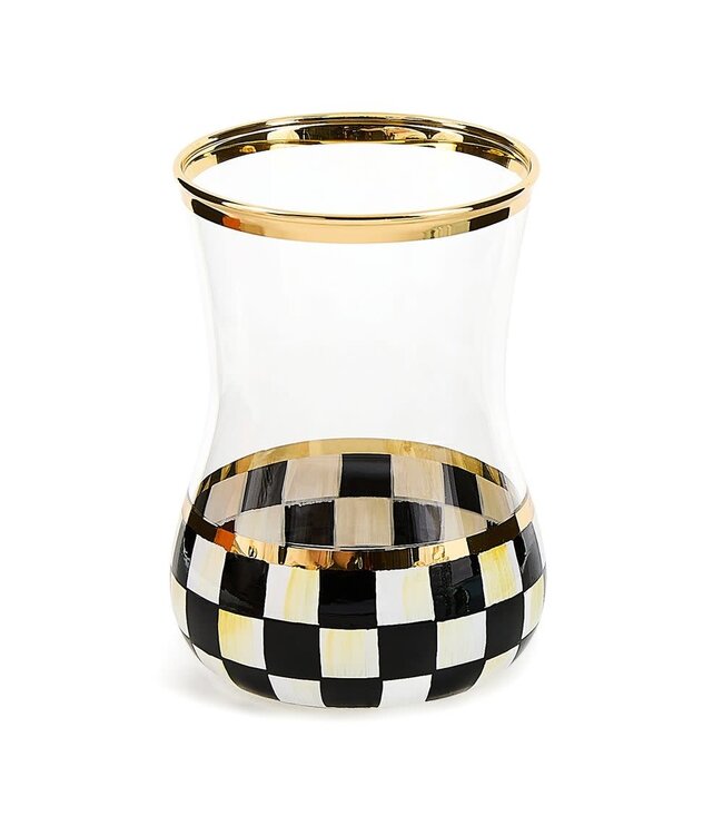 MACKENZIE CHILDS Check Tea Glass