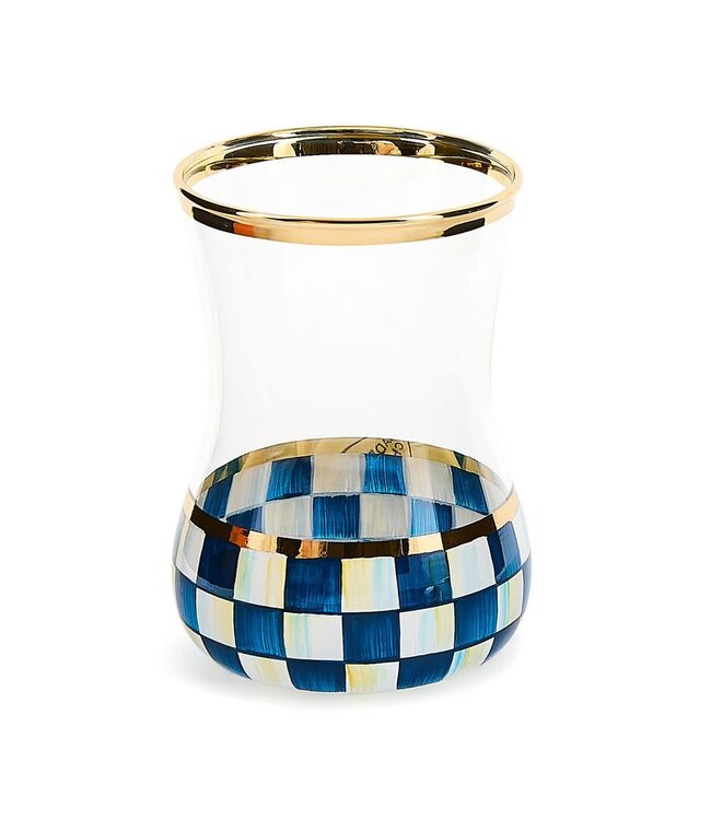 MACKENZIE CHILDS Check Tea Glass