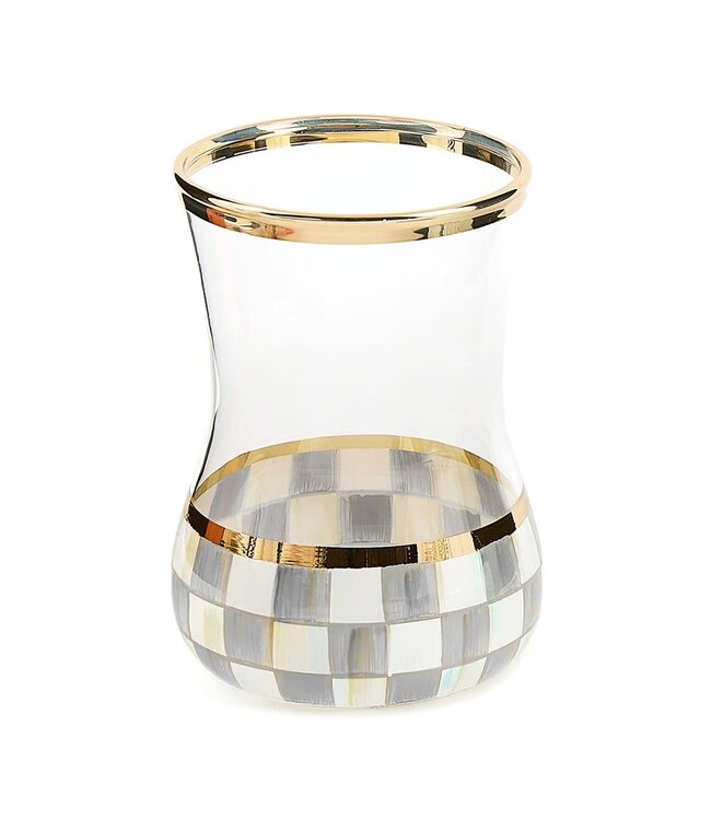 MACKENZIE CHILDS Check Tea Glass
