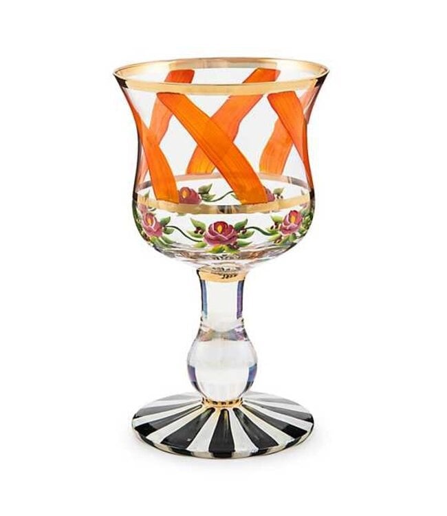 MACKENZIE CHILDS Maypole Wine Glass