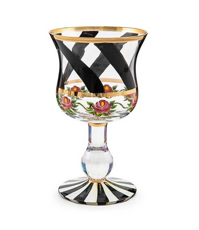 MACKENZIE CHILDS Maypole Wine Glass