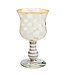 MACKENZIE CHILDS Carnival Wine Glass