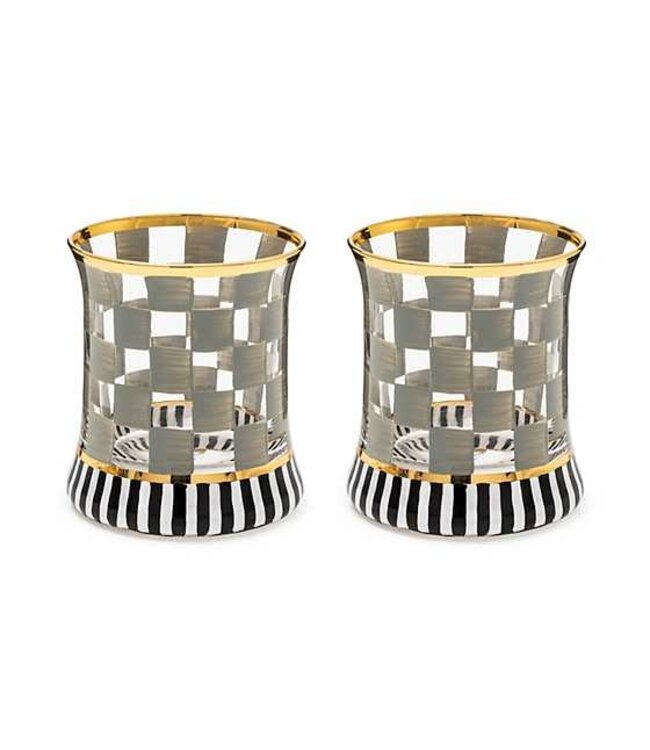 MACKENZIE CHILDS Carnival Tumbler Glass - Sold Individually