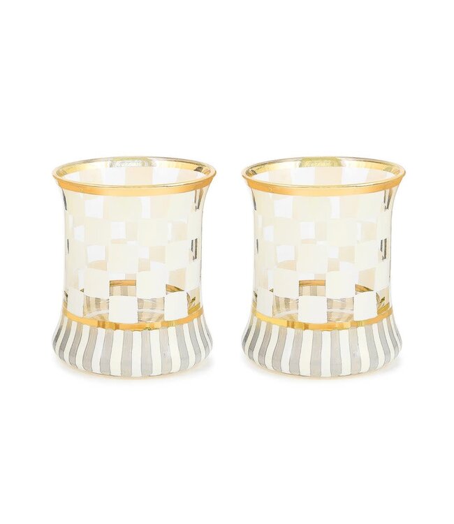 MACKENZIE CHILDS Carnival Tumbler Glass - Sold Individually