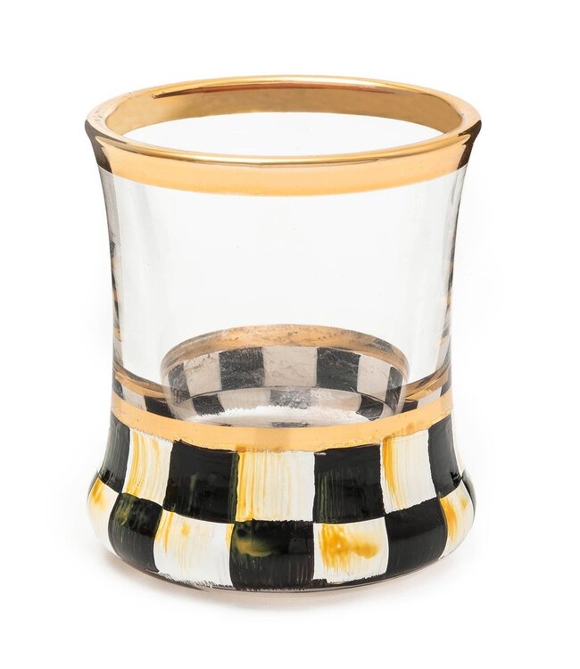 MACKENZIE CHILDS Check Shot Glass