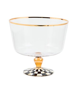 MACKENZIE CHILDS Courtly Check Glass Trifle