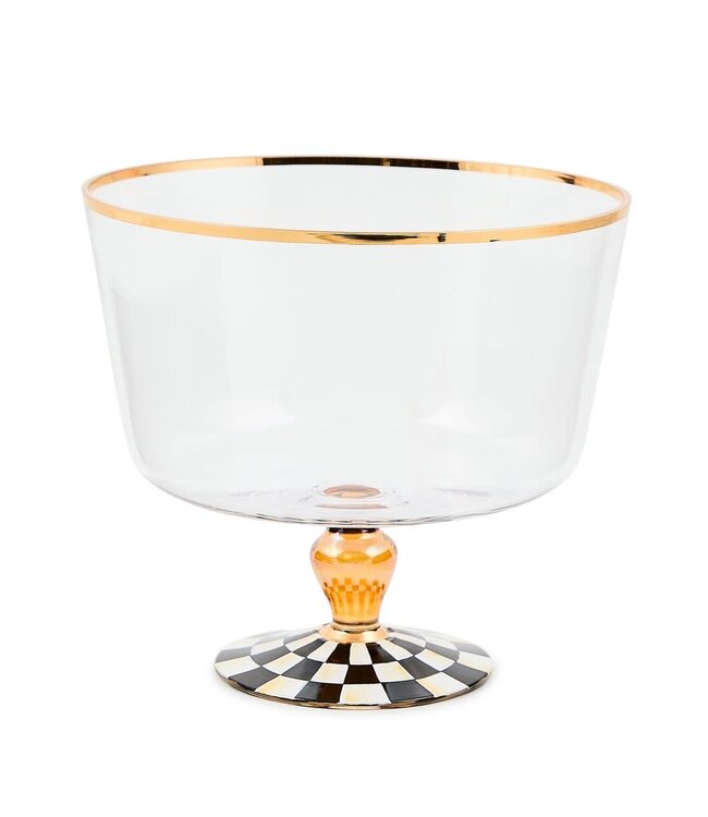 MACKENZIE CHILDS Courtly Check Glass Trifle