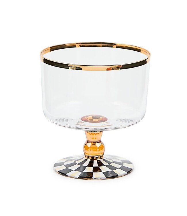 MACKENZIE CHILDS Courtly Check Glass Sorbet