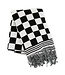 MACKENZIE CHILDS Black & White Check Throw