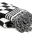 MACKENZIE CHILDS Black & White Check Throw