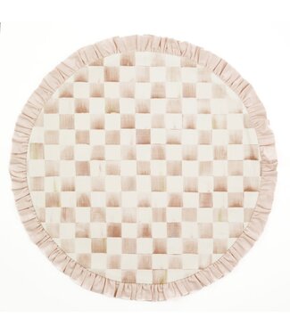 MACKENZIE CHILDS Mocha Check Round Placemat