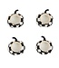 MACKENZIE CHILDS Courtly Check Pumpkin Napkin Rings - Sold as Set