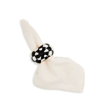 MACKENZIE CHILDS Courtly Check Pumpkin Napkin Rings - Sold Individually