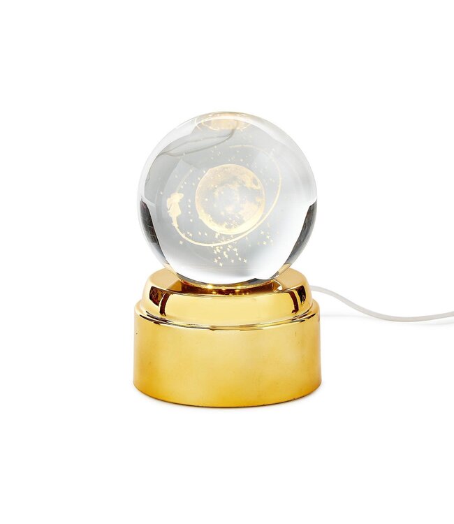 Rotating Crystal Ball Nightlight USB Cord in Gift Box