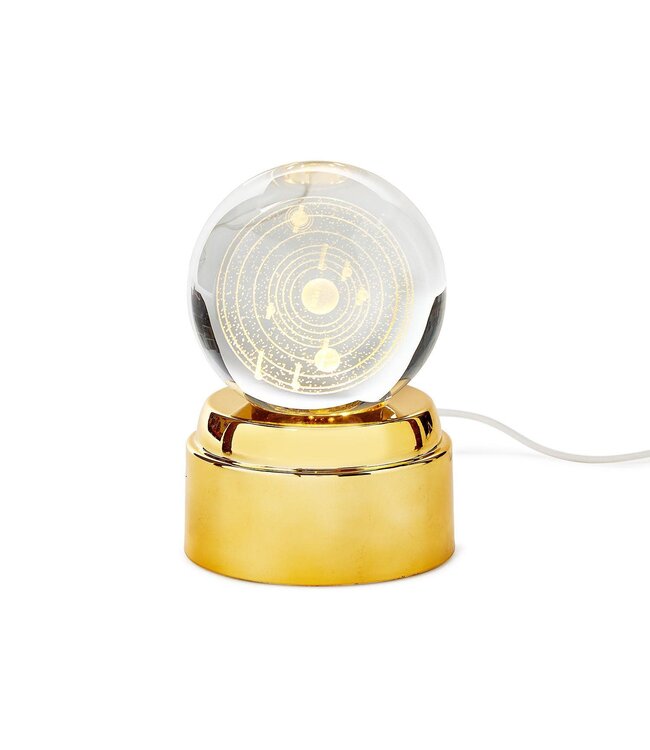 Rotating Crystal Ball Nightlight USB Cord in Gift Box
