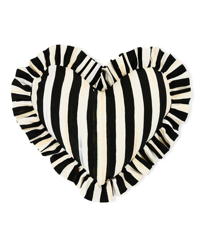 MACKENZIE CHILDS Heart Throw Pillow with Ruffle