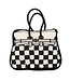 MACKENZIE CHILDS Doodles Handbag Shaped Throw Pillow