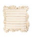 MACKENZIE CHILDS Mocha Stripe Throw Pillow with Ruffle