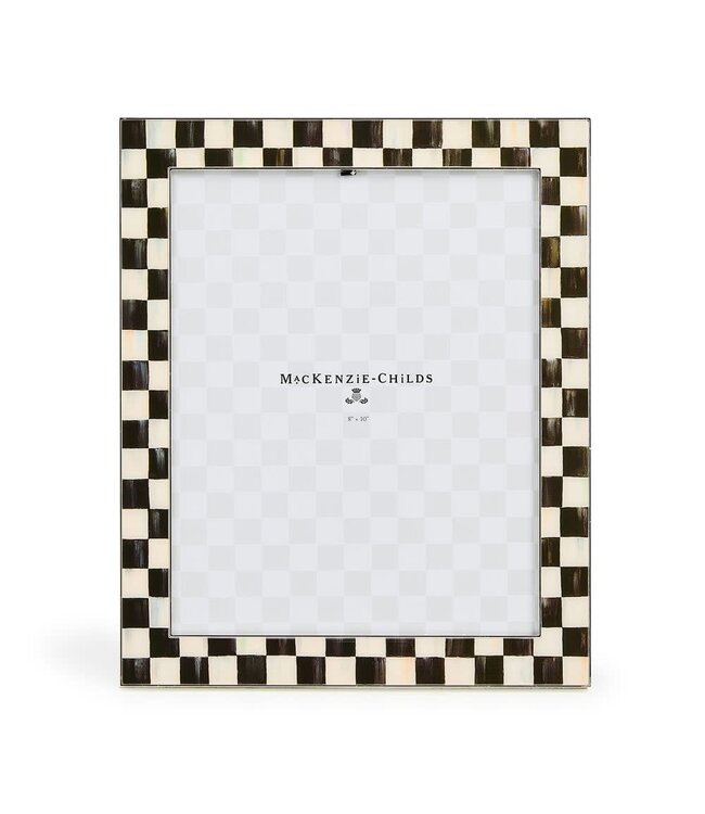 MACKENZIE CHILDS Courtly Check Silver Plated Frame